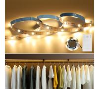 MUSUNIA Batteria per strisce LED - Striscia LED bianca calda da 1M alimentata a batteria con timer Decorazione natalizia