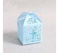 Musuntas bomboniere a forma di gabbia per uccelli, per matrimonio, battesimo, regalo, decorazione per tavolo, per Baby Shower (Stile 2), 50 pezzi