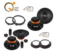 MUSWAY Kit 6 Casse fit FIAT Panda 169 Anteriori e Posteriori Altoparlanti Auto