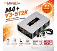 MUSWAY M4+V3-512K Amplificatore digitale a 4 canali con DSP a 8 canali (versi...