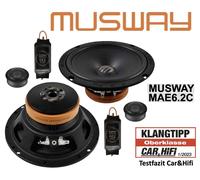 MUSWAY MAE6.2C Set di altoparlanti a 2 vie 16,5 cm Kompo System 6,5", 200 Watt