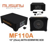 Musway MF110A Sistema subwoofer attivo Downfire in struttura piatta 25 cm ((10")