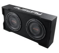 Musway MF210Q-2 2x10 " 2x25cm Subwoofer Bassi Piccolo Piatto Bagagliaio Laterale
