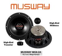 MUSWAY MG6.2A Set di altoparlanti da 16,5 cm a 2 vie componenti attivi da 16,...