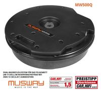 MUSWAY MW-500Q ruota di scorta bass reflex case sub IN RUOTA DI SCORTA/RUOTA ...