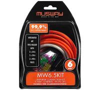 Musway MW6.5KIT - Kabelkit VOLLKUPFER 6mm² mit Sicherung | 5m