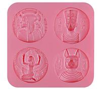 Musykrafties Antique Egypt Coins Inspired Chocolate Candy Silicone Mould for Cake Decorate, Crafting