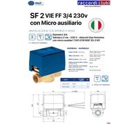 MUT MECCANICA SF VALVOLA DI ZONA 2 VIE 3/4 DEVIATRICE-MOTORIZZATA C/MICRO 230V