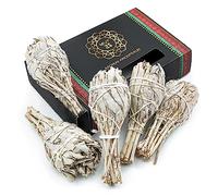 MUT22 5 Torce Salvia Bianca Sacra da Bruciare - Erba di Purificazione e Armonia, Salvia Apiana 100% Naturale, Ideale per la Pulizia Spirituale e i Rituali Energetici (5 Torce Salvia Bianca)