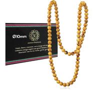 MUT22 Collana Palo Santo 10 mm, gioiello sacro con proprietà aromaterapiche e protettive, provenienza Perù (10 mm)