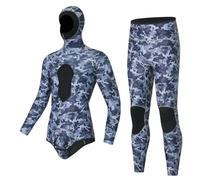 Muta da sub per uomo 3.0MM Split Immersioni Snorkeling profondo Nuoto Pesca a surf elastico caldo resistente al freddo a maniche lunghe(Color 3,3XL)