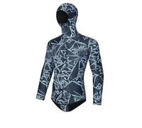Muta da sub per uomo 3.0MM Split Immersioni Snorkeling profondo Nuoto Pesca a surf elastico caldo resistente al freddo a maniche lunghe(Color 5,L)