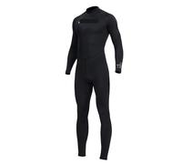 Muta da sub per uomo Abbigliamento da sub for uomo, protezione solare a prova di freddo, snorkeling, surf, costume bagno con cerniera elastica antigraffio(Black,XXL)