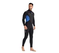 Muta da sub per uomo Muta da donna in neoprene 3,0 mm, costume bagno intero spesso, for immersioni in acque fredde e surf(MF308-Blue,XS)