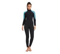 Muta da sub per uomo Muta da donna in neoprene 3,0 mm, costume bagno intero spesso, for immersioni in acque fredde e surf(LF309-Blue,L)