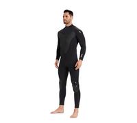 Muta da sub per uomo Muta da donna in neoprene 3,0 mm, costume bagno intero spesso, for immersioni in acque fredde e surf(MF308-Black,XL)