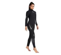 Muta da sub per uomo Muta da donna in neoprene 3,0 mm, costume bagno intero spesso, for immersioni in acque fredde e surf(LF311-Black,4XL)