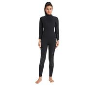 Muta da sub per uomo Muta da donna in neoprene 3,0 mm, costume bagno intero spesso, for immersioni in acque fredde e surf(LF310-Black,XXL)