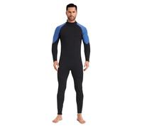 Muta da sub per uomo Muta da donna in neoprene 3,0 mm, costume bagno intero spesso, for immersioni in acque fredde e surf(MF309-Blue,XS)