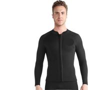 Muta da sub per uomo Muta da sub uomo in neoprene 1,5 mm, giacca, parte superiore divisa, manica lunga, tuta surf for snorkeling(BSM2001-B,XL)