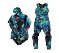 Muta da Sub Uomo Donna Muta mimetica da 3,0 mm Set 2 pezzi for pesca subacquea e(MY024,S)