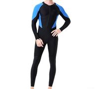 Muta da uomo con cappuccio da 1,5 mm, in nylon e spandex, per snorkeling, surf, nuoto, vela, tracciamento del fiume e operazioni di salvataggio, colore nero e blu, taglia L (XL)