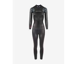 Muta in neoprene Aquaman Wild 3/2mm nero arancione blu donna - S
