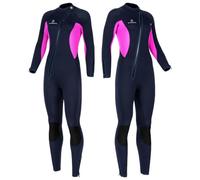 Muta in neoprene da 5 mm, con cerniera frontale, da donna, per immersioni, surf, snorkeling, sport acquatici, taglia XS
