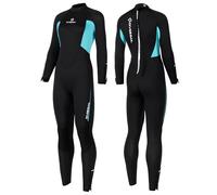 Muta in neoprene da 5 mm, con cerniera frontale, da donna, per immersioni, surf, snorkeling, sport acquatici, taglia 2XL