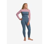 Muta in neoprene lunga Roxy Prologue+ Back Zip 4/3 mm blu rosa donna - M