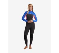 Muta in neoprene lunga Roxy Prologue+ Back Zip 4/3 mm nero elettrico rosa donna - XXS