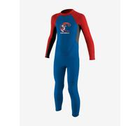 O´neill Wetsuits Reactor 2 Mm Junior Long Sleeve Back Zip Neoprene Suit Blu 12 Months Bambini