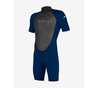 Muta in neoprene O'Neill Reactor 2 2mm Back Zip manica corta blu grigio - S