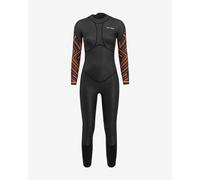 Muta in neoprene Orca Breast Stroke Open Water manica lunga nero arancio bianco donna - M