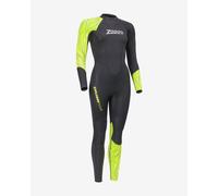 Zoggs Muta in neoprene Explorer Tour FS Nero/Giallo Donna Taglia M