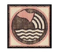 MUTA - Mosaico, Acquario zodiacale, 20x20, 2.202