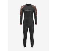 Muta neoprene Orca Zeal Thermal Open Water manica lunga nero arancione - MT