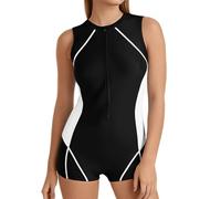 Muta Nuoto Acque Libere Donna Muta Sub Donna Sub Snorkeling 5 Mm con Cappuccio Costume Intero Diving Corta M Surf Mare Acquagym Sostegno Seno 5Mm Uomo Piscina Fiocina Costumi Curvy 2XL Neoprene