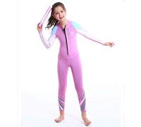Muta per bambini ZCCO - Neoprene 2,5 mm, tuta termica a maniche lunghe per ragazzo e ragazza, ideale per immersioni, nuoto e surf (rosa, S)
