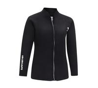 Muta termica da donna in neoprene da 2 mm, a maniche lunghe, con cerniera, per nuoto, surf, snorkeling (nero, S)