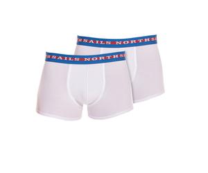 Mutanda boxer uomo North Sails confezione due paia intimo navy white bipack moda