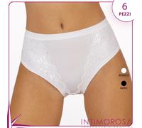 Mutanda Risveglia i sensi S77 maxi con pizzo 6 pezzi