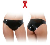 Mutanda Slip Lattice Naturale Nero Lucido e Attillato Late X Sexy Classic Briefs
