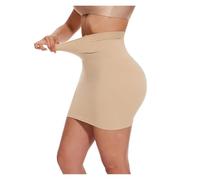 Mutande Contenitive Donna Body Modellante for Donna sotto Il Vestito, Vita a Mezza Mutandina, Senza Cuciture, Gonna a Sottoveste, Abito Contenitivo(Beige,XL)