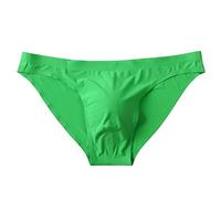 Mutande Cotone Uomo - Slip da Uomo Intimo Uomo Colore degli Uomini Ice Silk Sealles Biancheria Intima alla Biancheria Intima Sessuale (Green XL)
