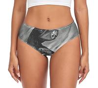 Mutande da Donna Crow Bones Elastico Slip Donna | Comfort Bikini Underwear Confortevole Intimo Femminile per Quotidiano Allenamento