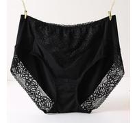 Mutande da donna morbide al tatto con dettagli floreali e copertura moderata per la routine quotidiana (3XL nero)