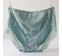 Mutande da donna morbide al tatto con dettagli floreali e copertura moderata per la routine quotidiana (2XL verde)