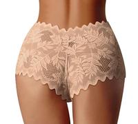 Mutande da donna, mutande intime, comode da donna, in pizzo, per il tempo libero, perfette per tutte le stagioni, eleganti combinate con magliette, offre informazioni dettagliate sulle taglie, beige