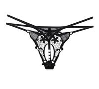 Mutande da donna, mutandine intime, mutandine trasparenti e speziate, con cavallo aperto, per donne a vita bassa, fascino seducente, massaggio con perle, giapponese scavato, Nero , Taglia unica